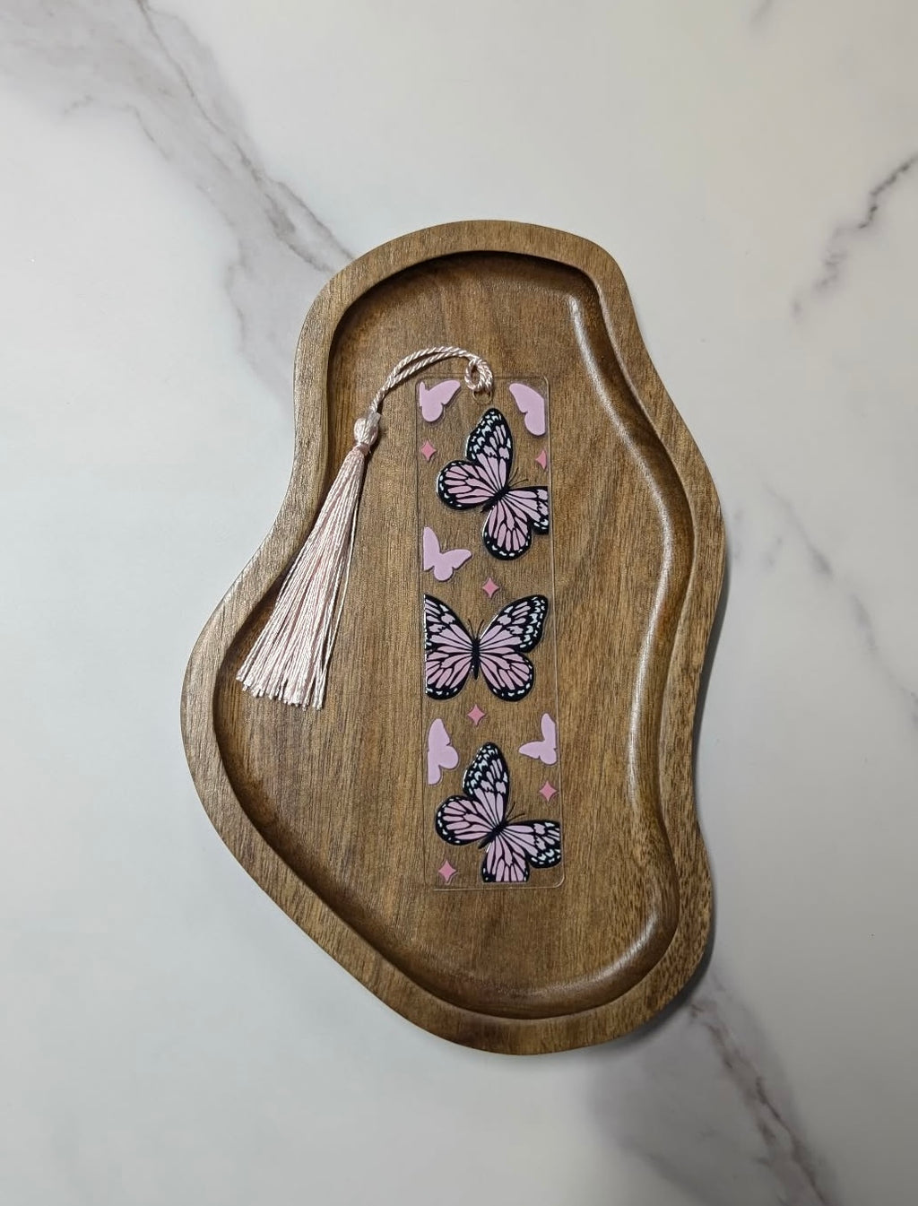 Bokmärke Transparent - Fjärilar