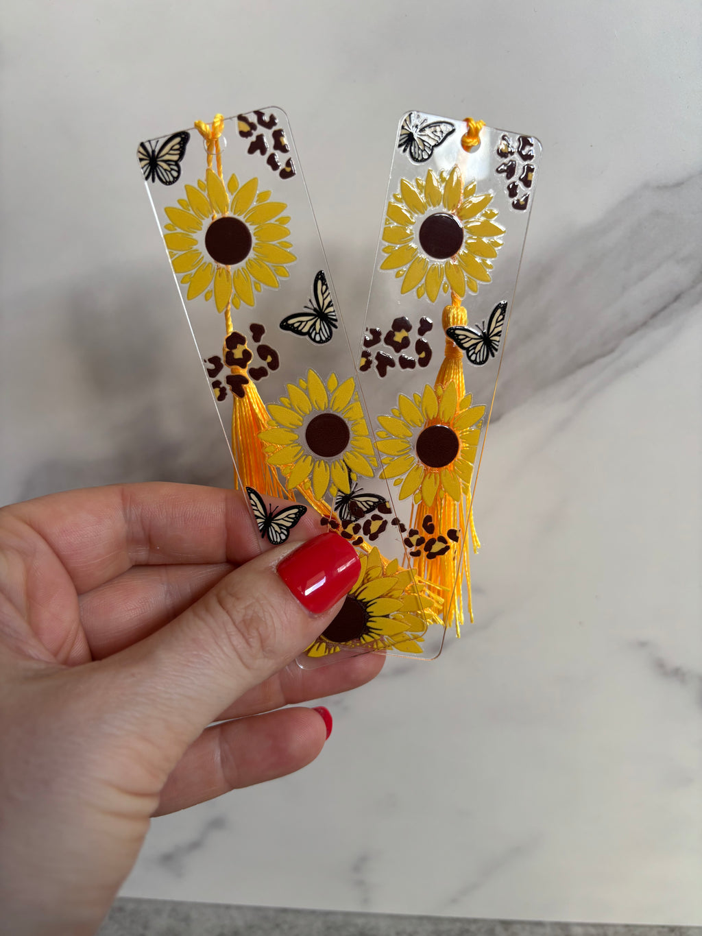 Bokmärke Transparent - Solrosor