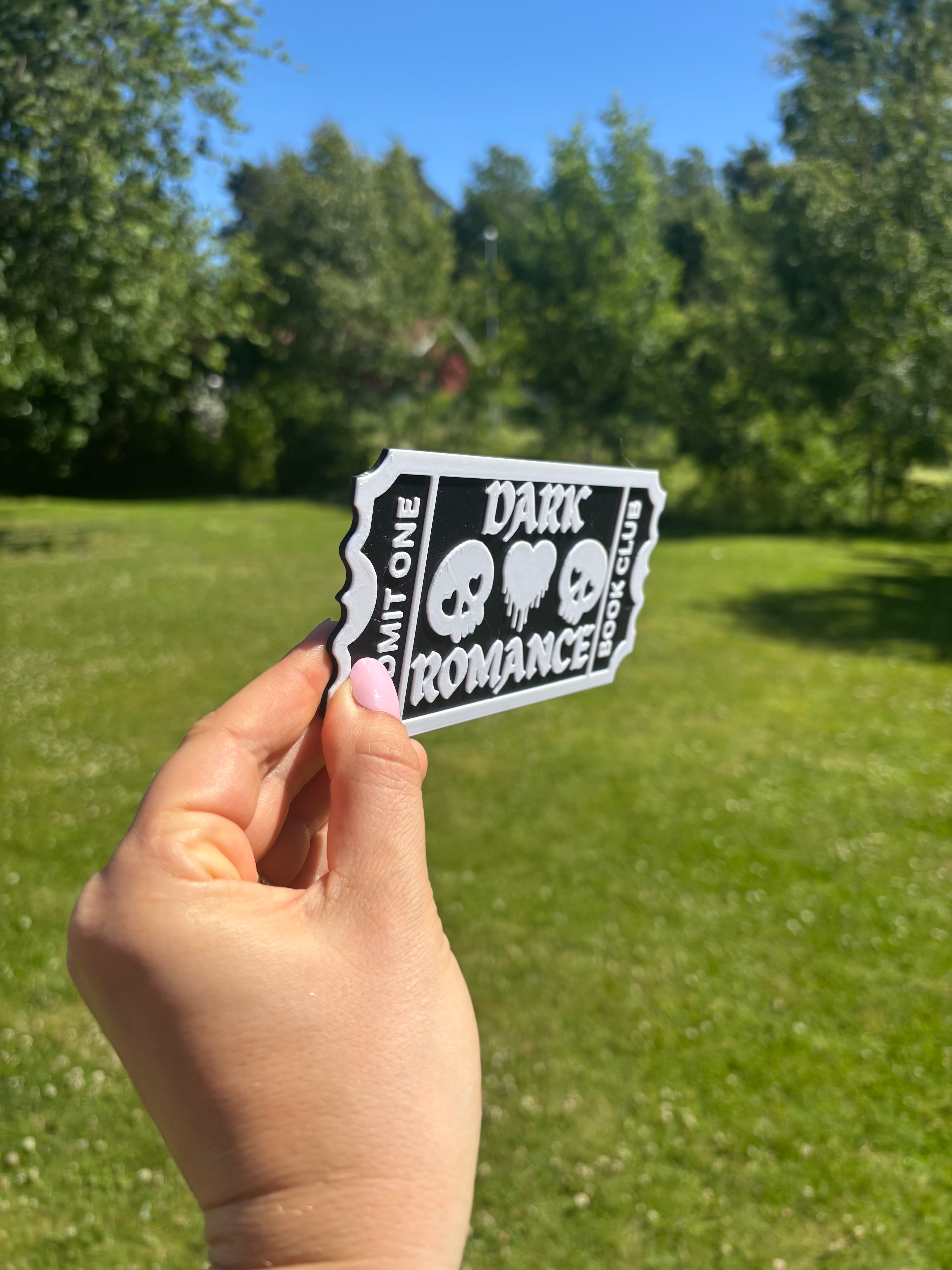 Skylt - Dark Romance Biljett