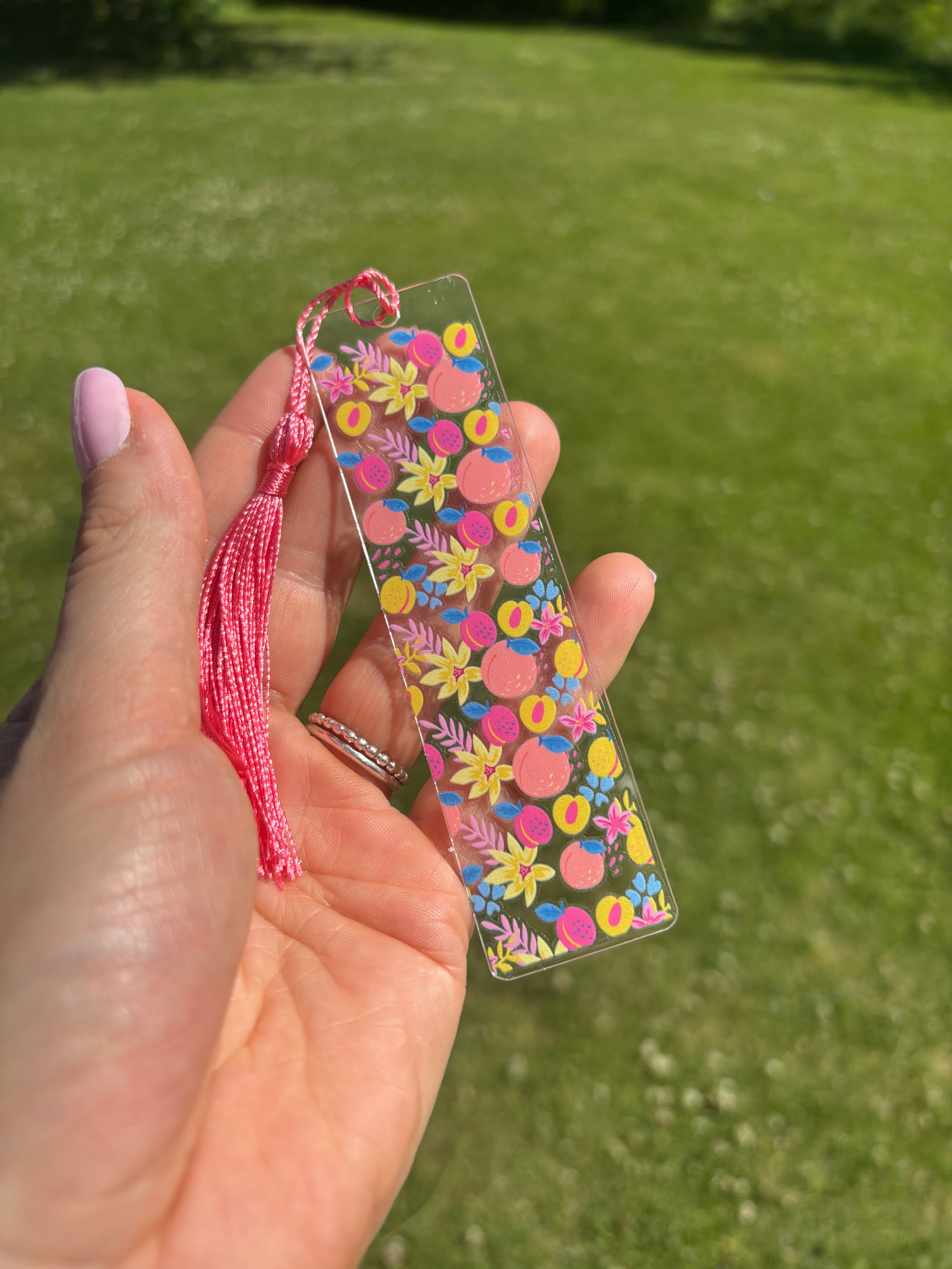 Bokmärke Transparent - Persikor