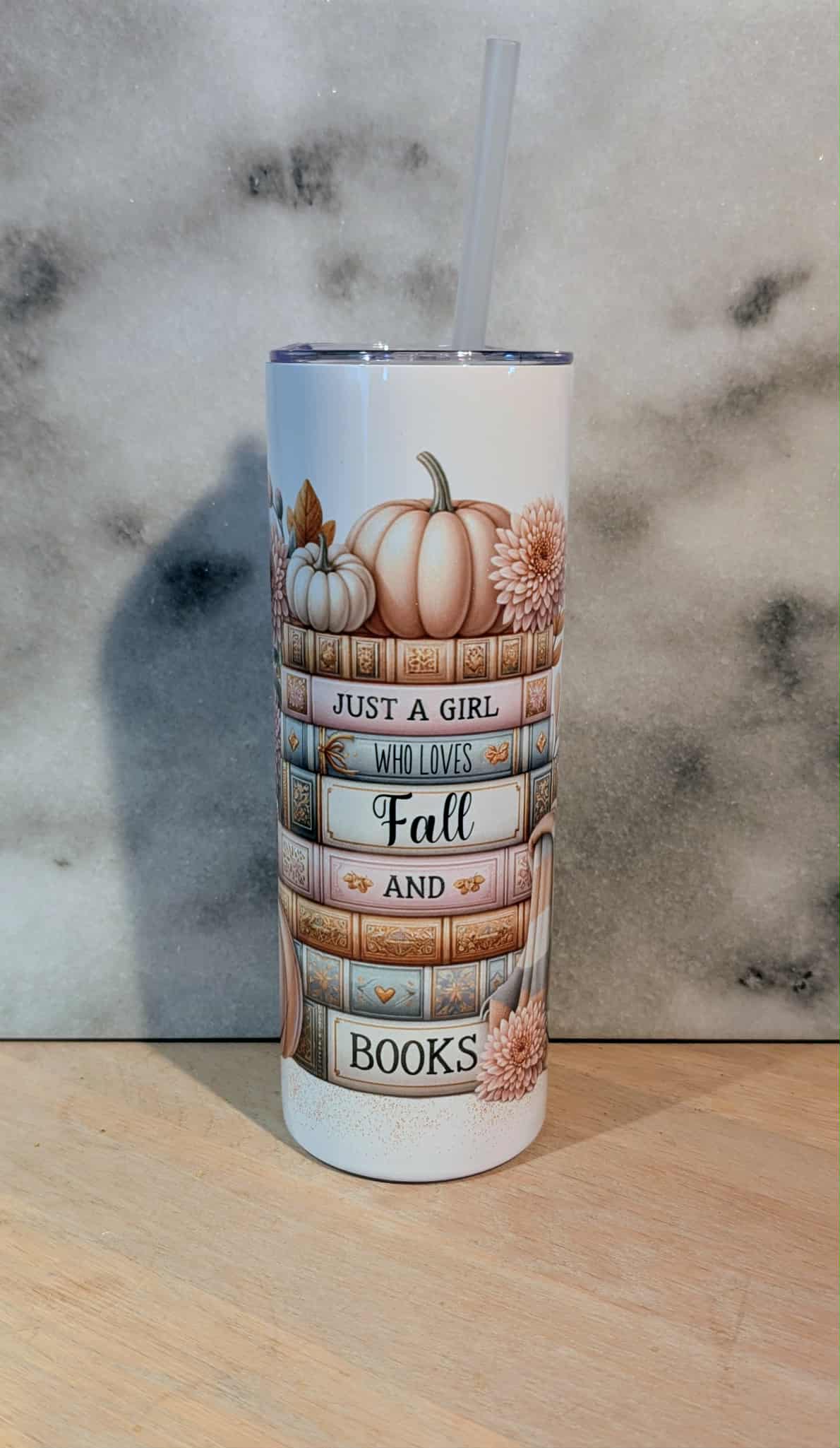 Tumbler - Fall and Books
