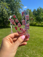 Transparent bokmärke – Jordgubbsglassar
