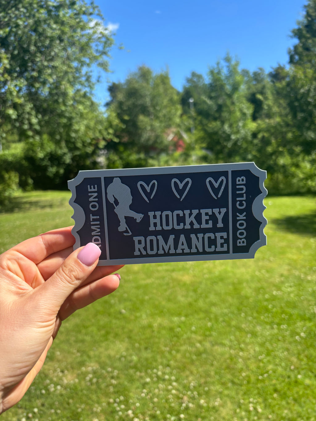 Skylt - Hockey Romance Biljett