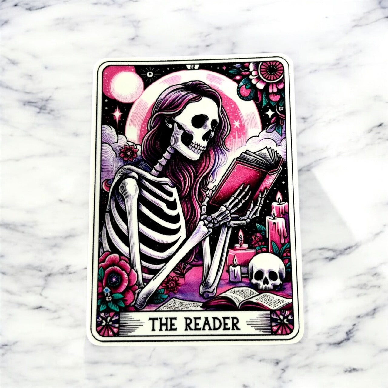 Vinylsticker - The Reader Pink