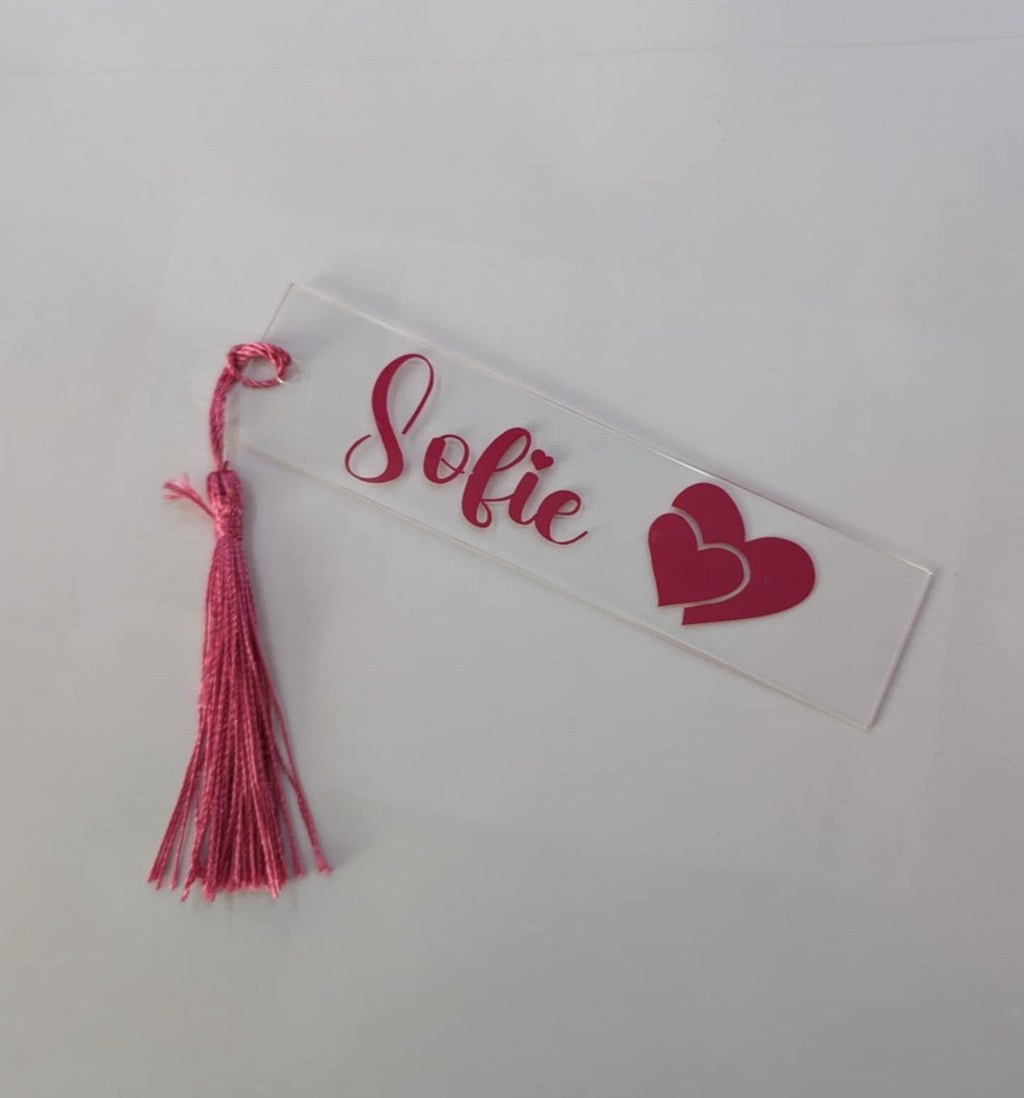 Unikt Bokmärke Transparent Rosa