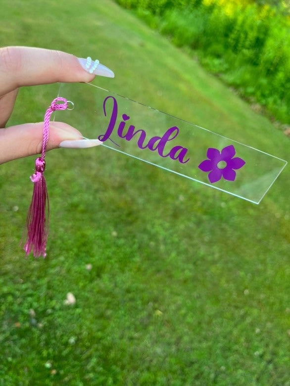 Unikt Bokmärke Transparent Lila