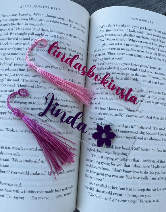 Unikt Bokmärke Transparent Lila