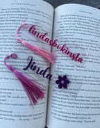 Unikt Bokmärke Transparent Rosa