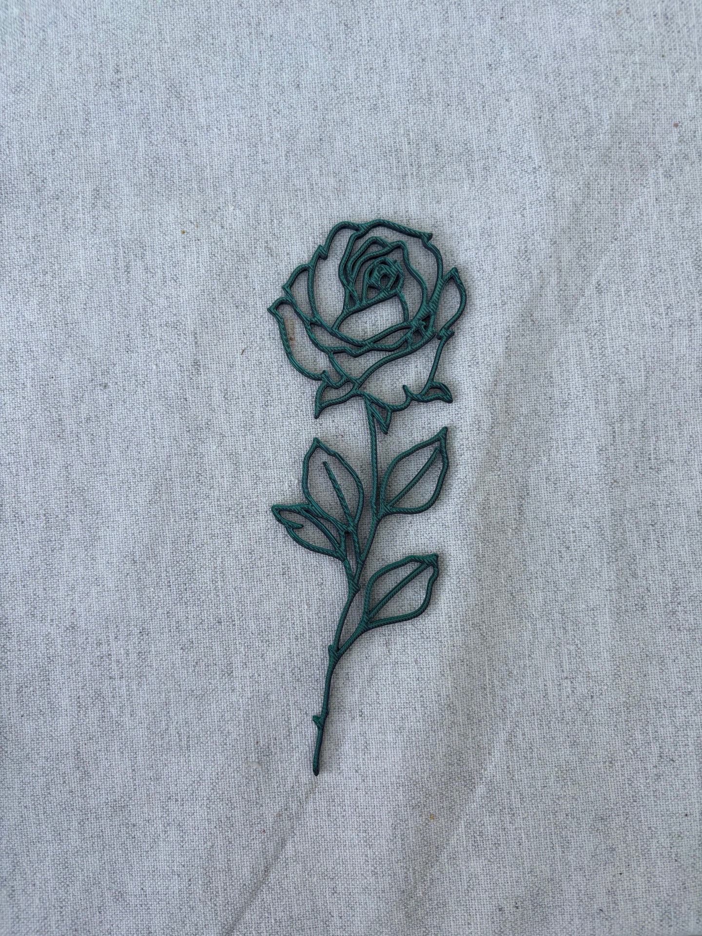 Bokmärke - Ros mörkgrön