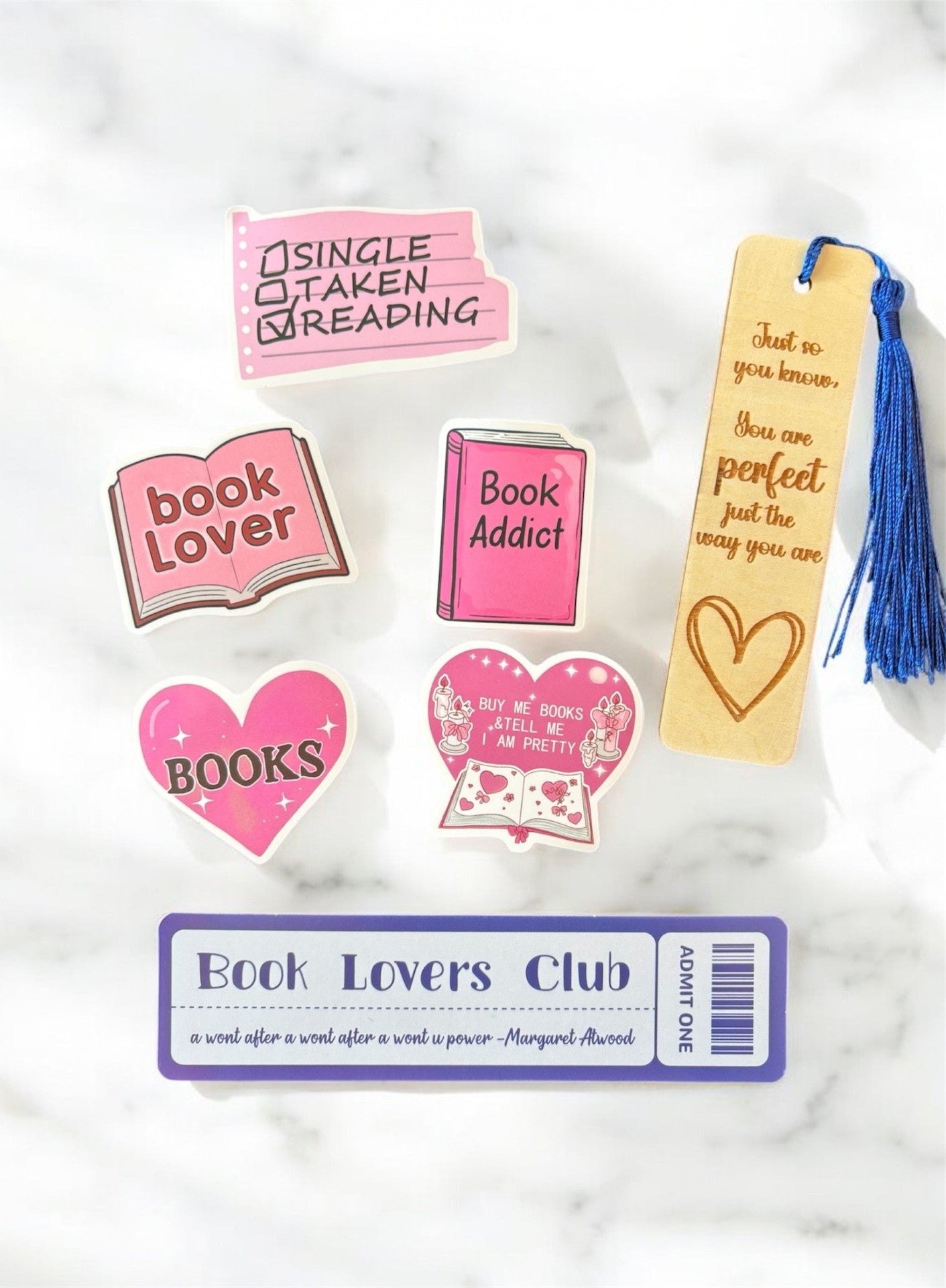 Bokmärkesset Book Lovers club