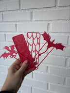 Bokmärke - Flygande drake med svans