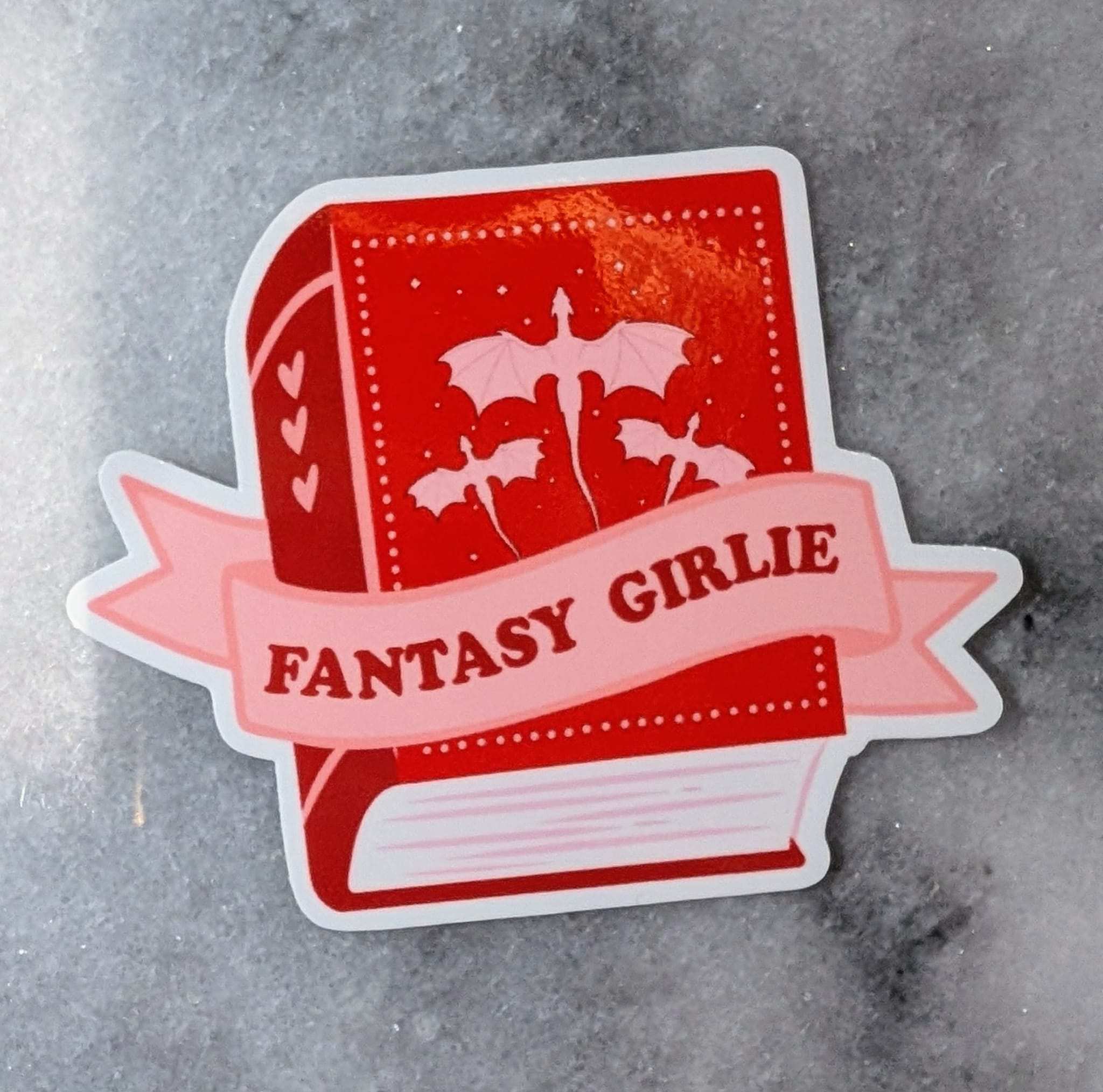 Vinylsticker - Fantasy Girlie Red