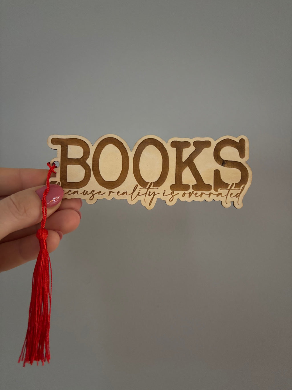 Träbokmärke - Books