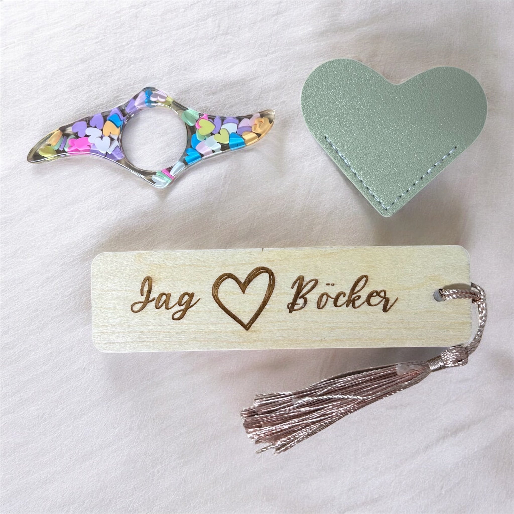 Bokmärkesset Green Glitter