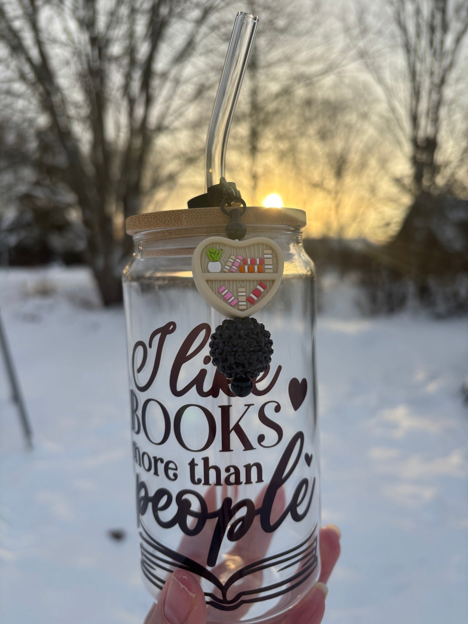 Sugrörsdekoration Svart