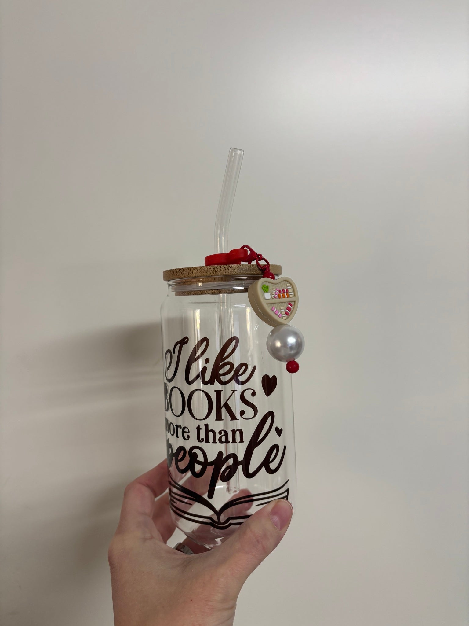 Sugrörsdekoration Röd