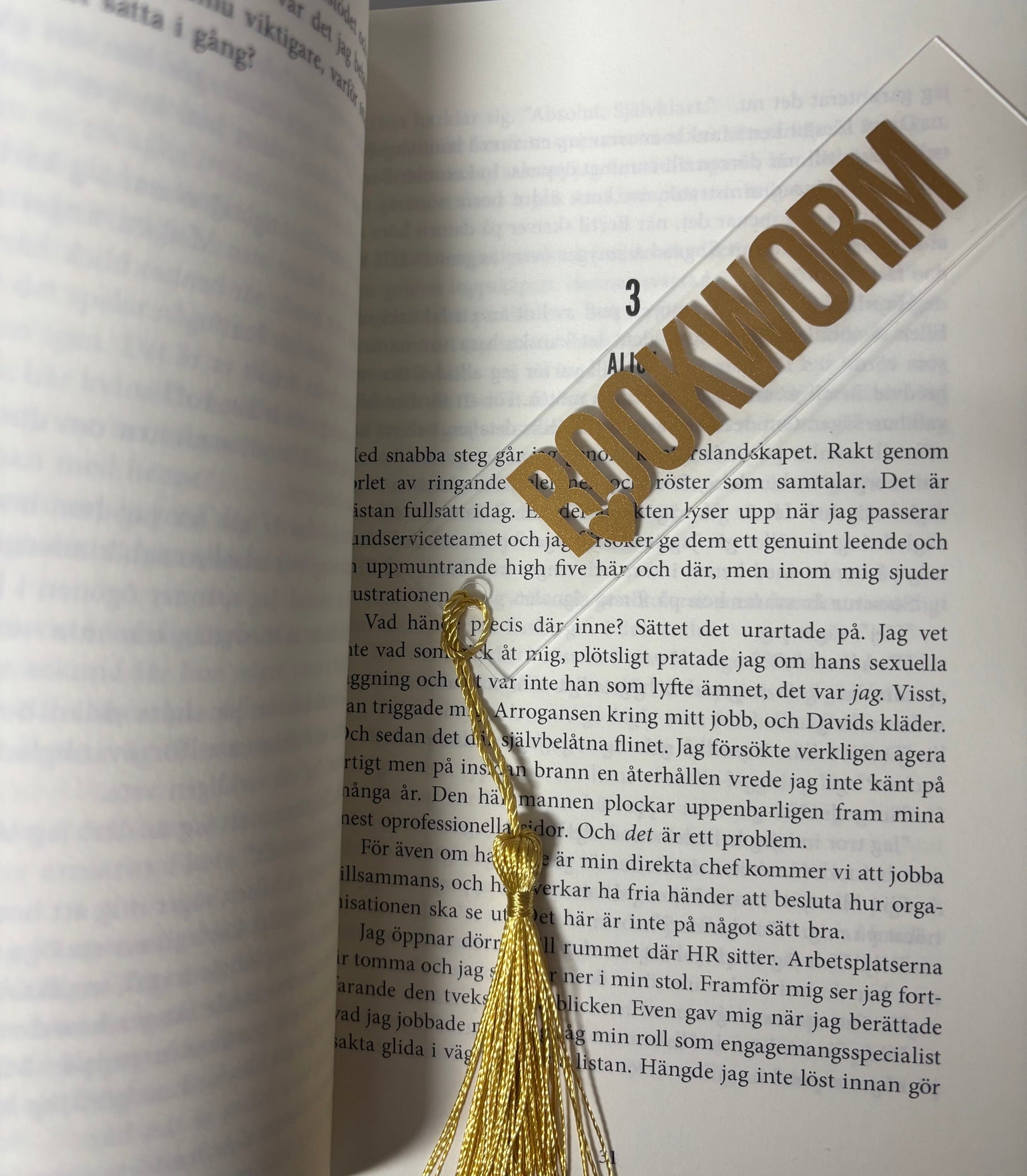 Bokmärke Transparent - Bookworm