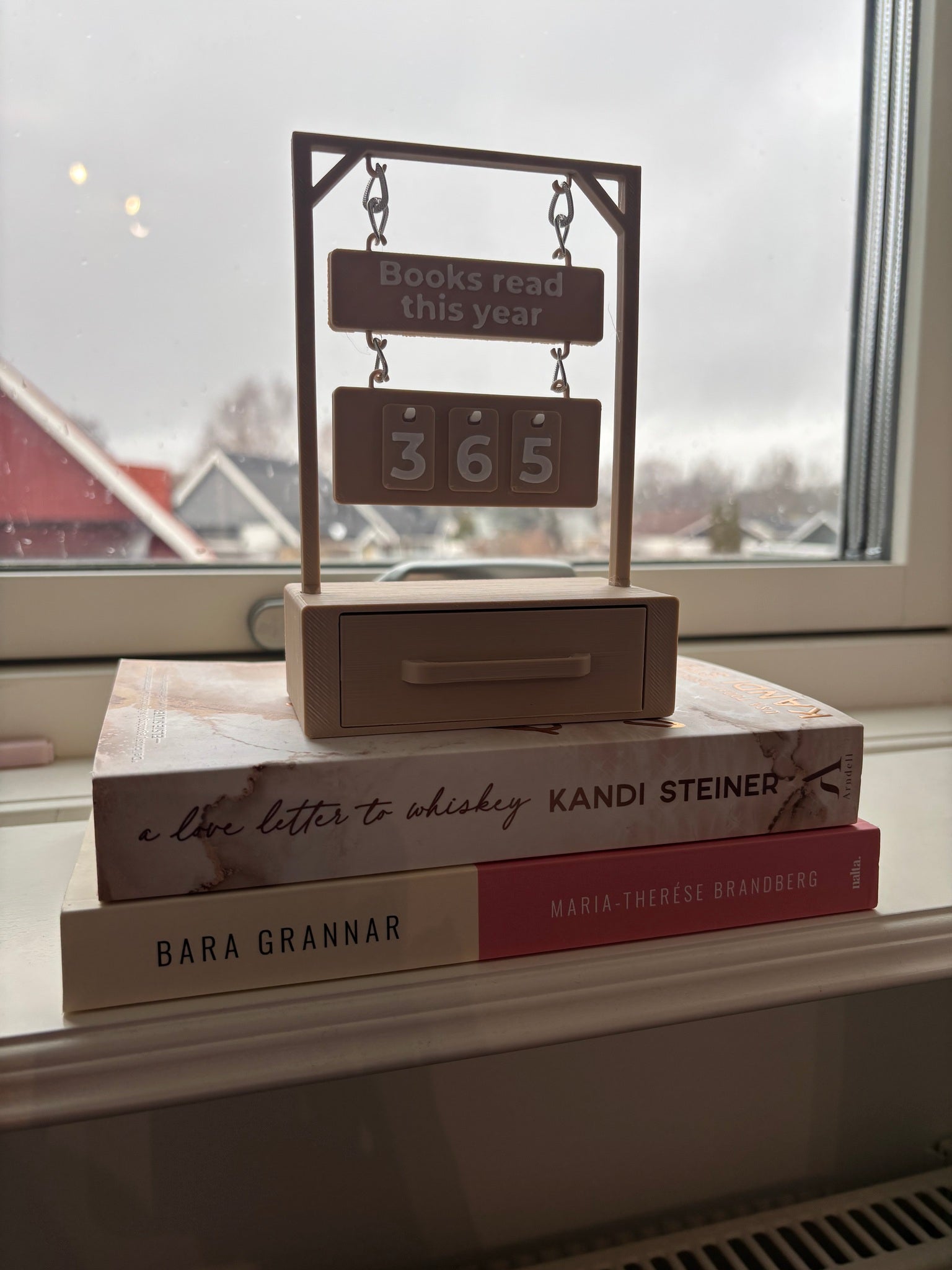 Reading Tracker Engelska Beige