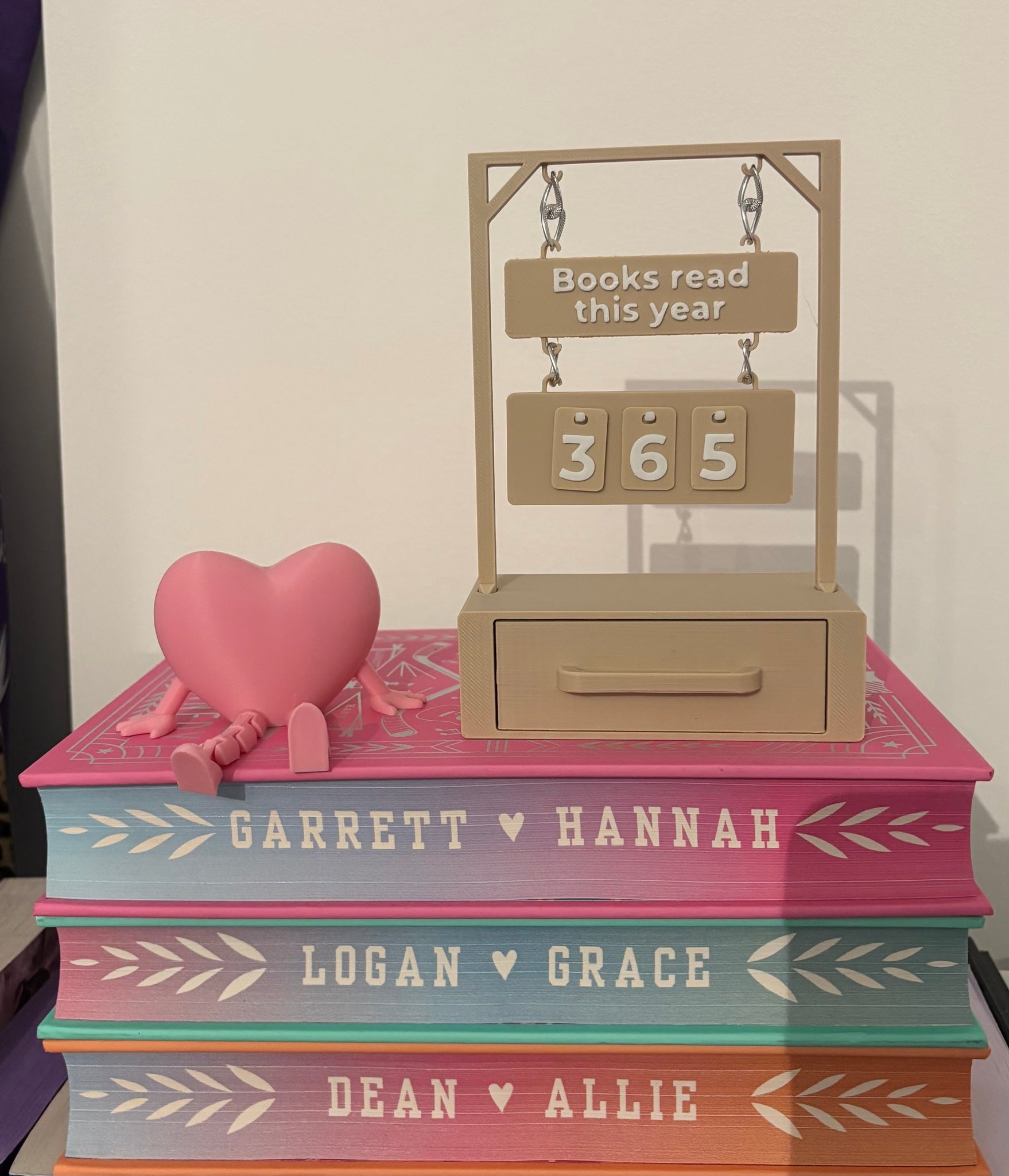 Reading Tracker Engelska Beige