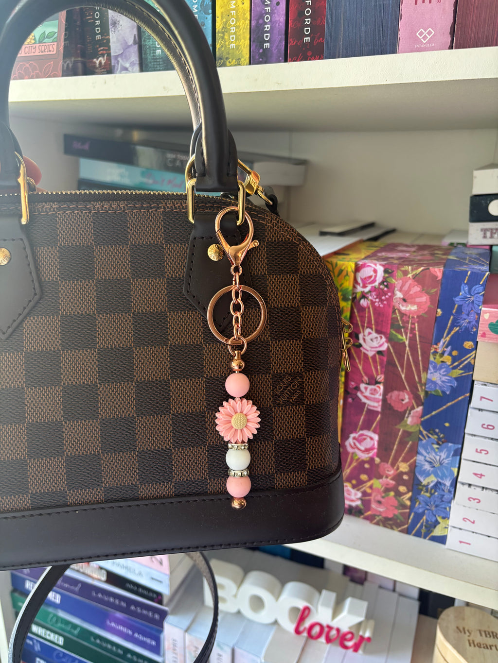 Nyckelring - Bag charm Flower