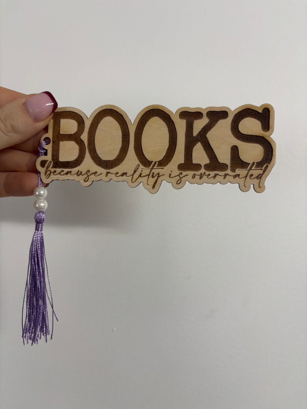 Träbokmärke - Books