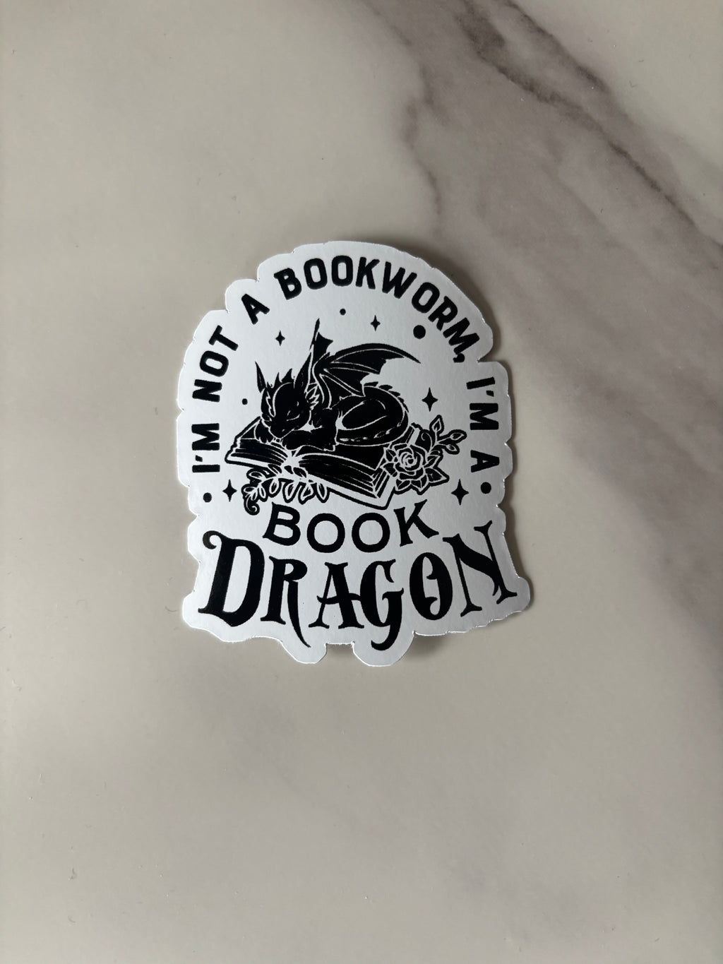 Vinylsticker - Book Dragon