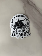 Vinylsticker - Book Dragon