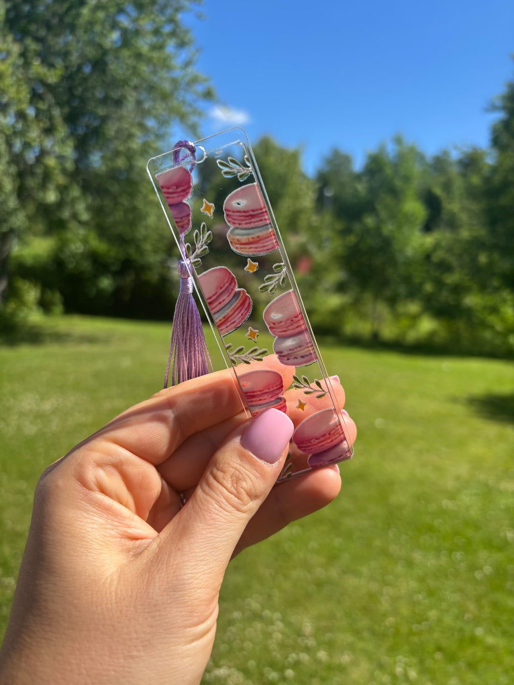 Bokmärke Transparent - Macarons