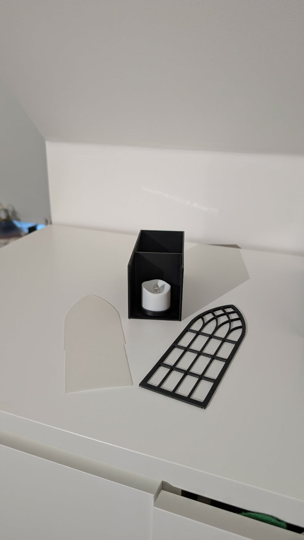 Dekorationsfönster Svart