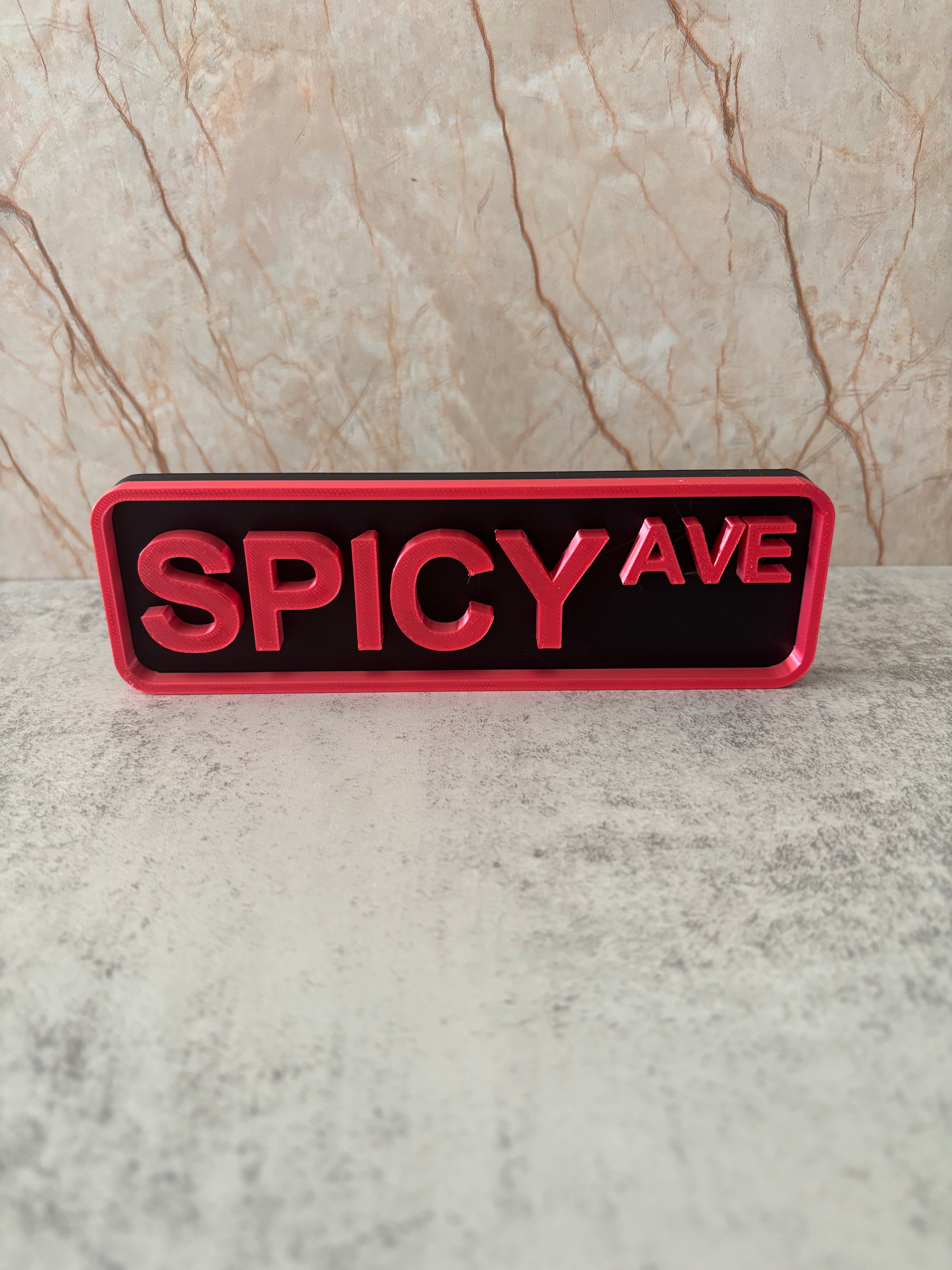Skylt - Spicy