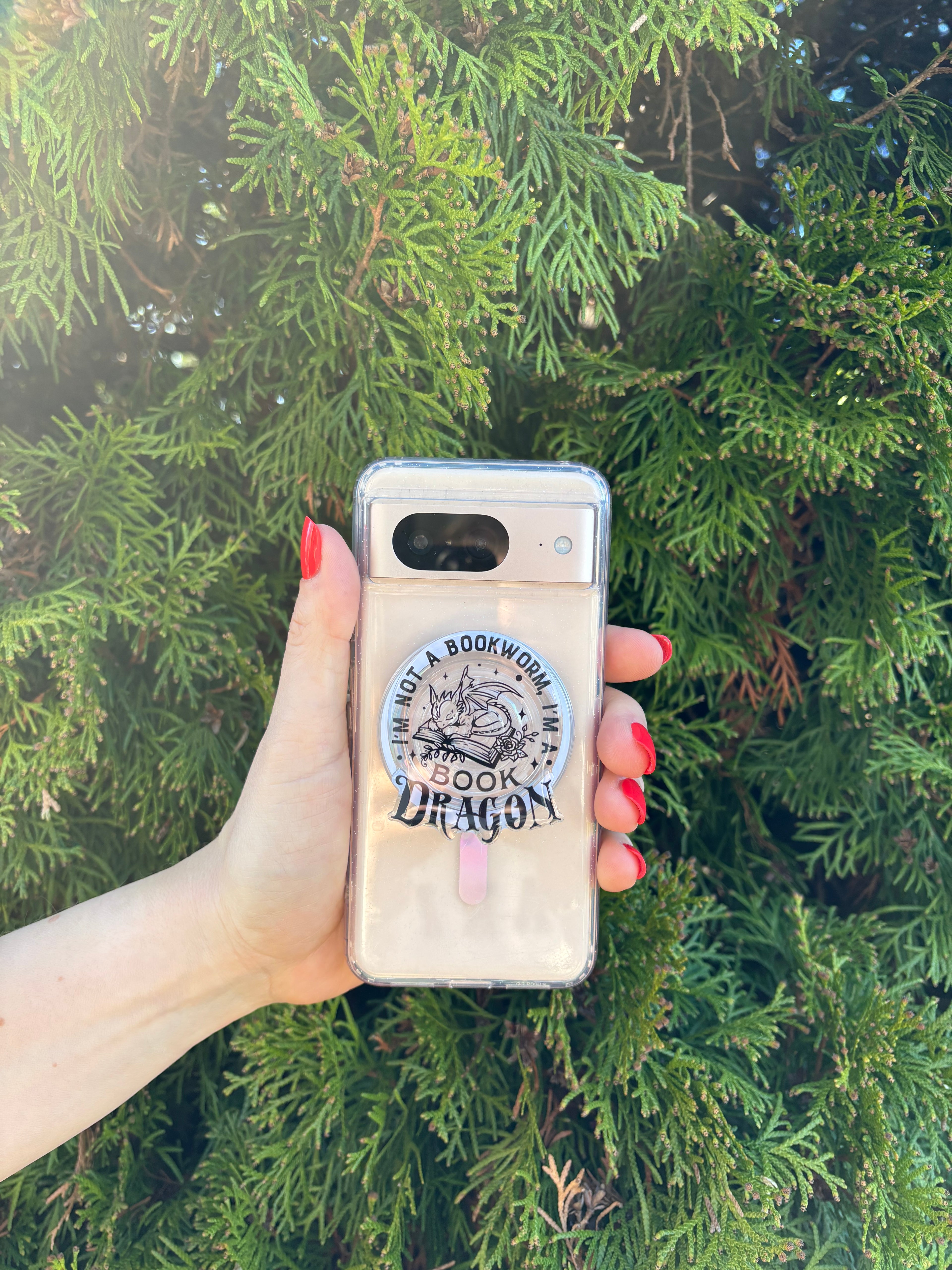 Phone Grip - Book Dragon