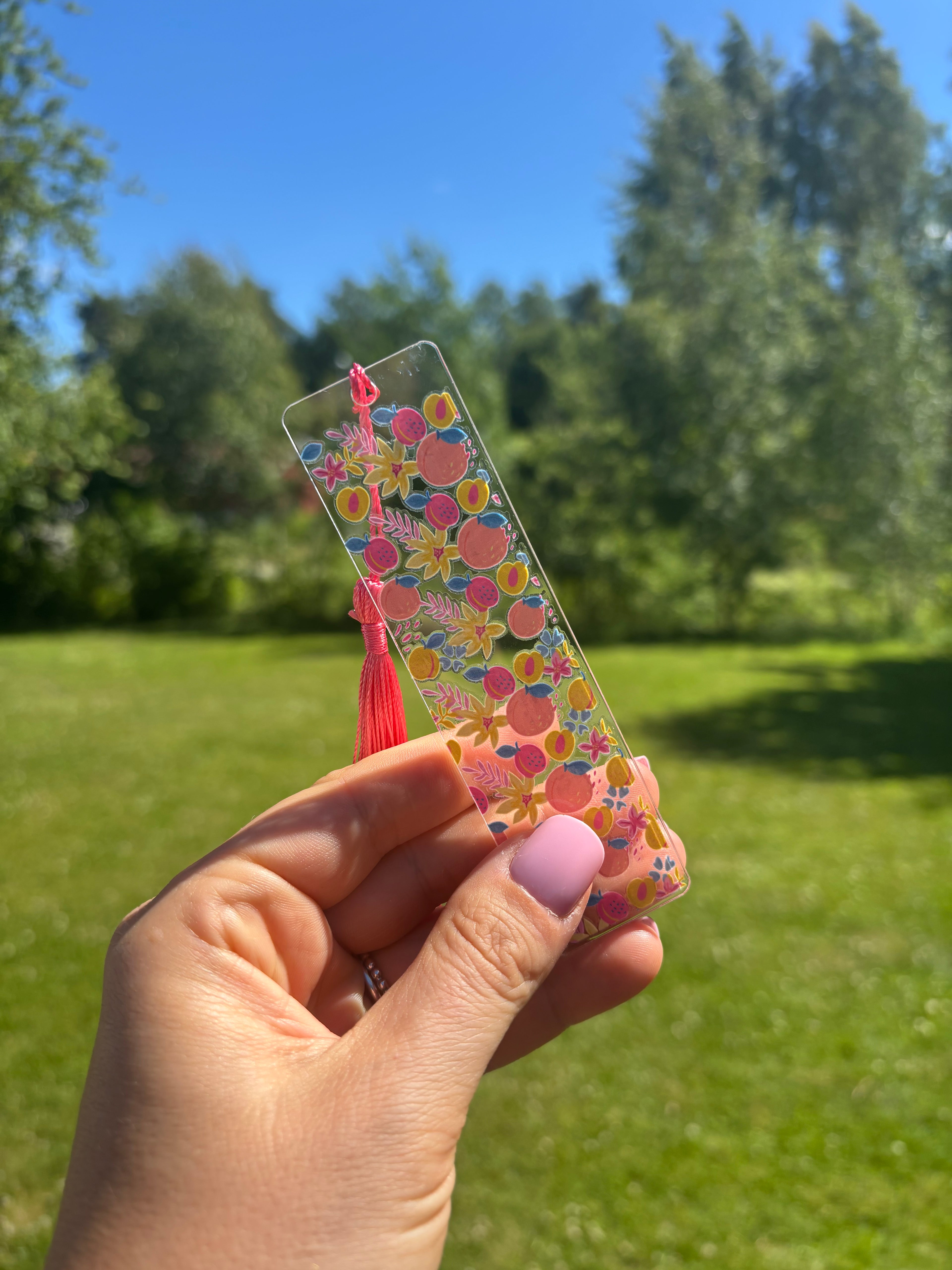 Bokmärke Transparent - Persikor