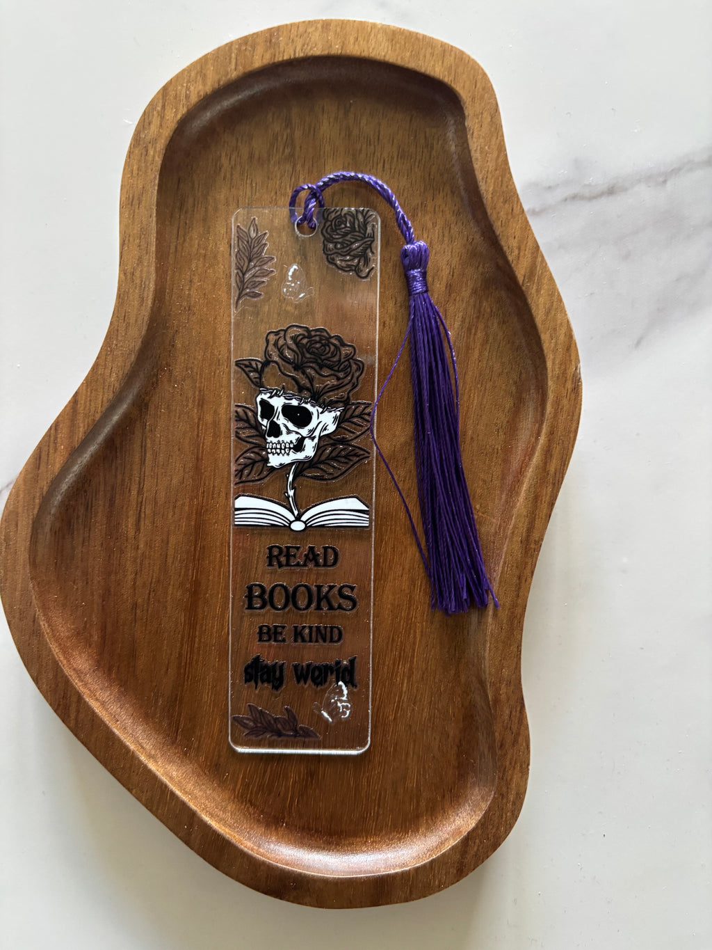 Bokmärke Transparent - Read books be kind