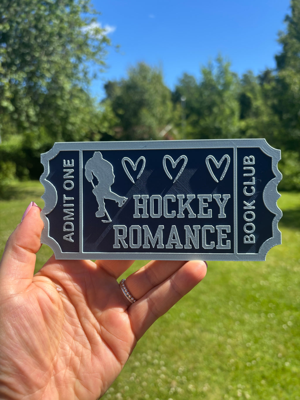 Skylt - Hockey Romance Biljett