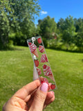 Transparent bokmärke – Jordgubbsglassar