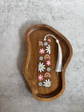 Bokmärke Transparent - Blommor och regnbågar