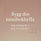 Bygg din minibokhylla – grafisk med båda erbjudanden
