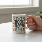 Mugg Booktrovert Flowers