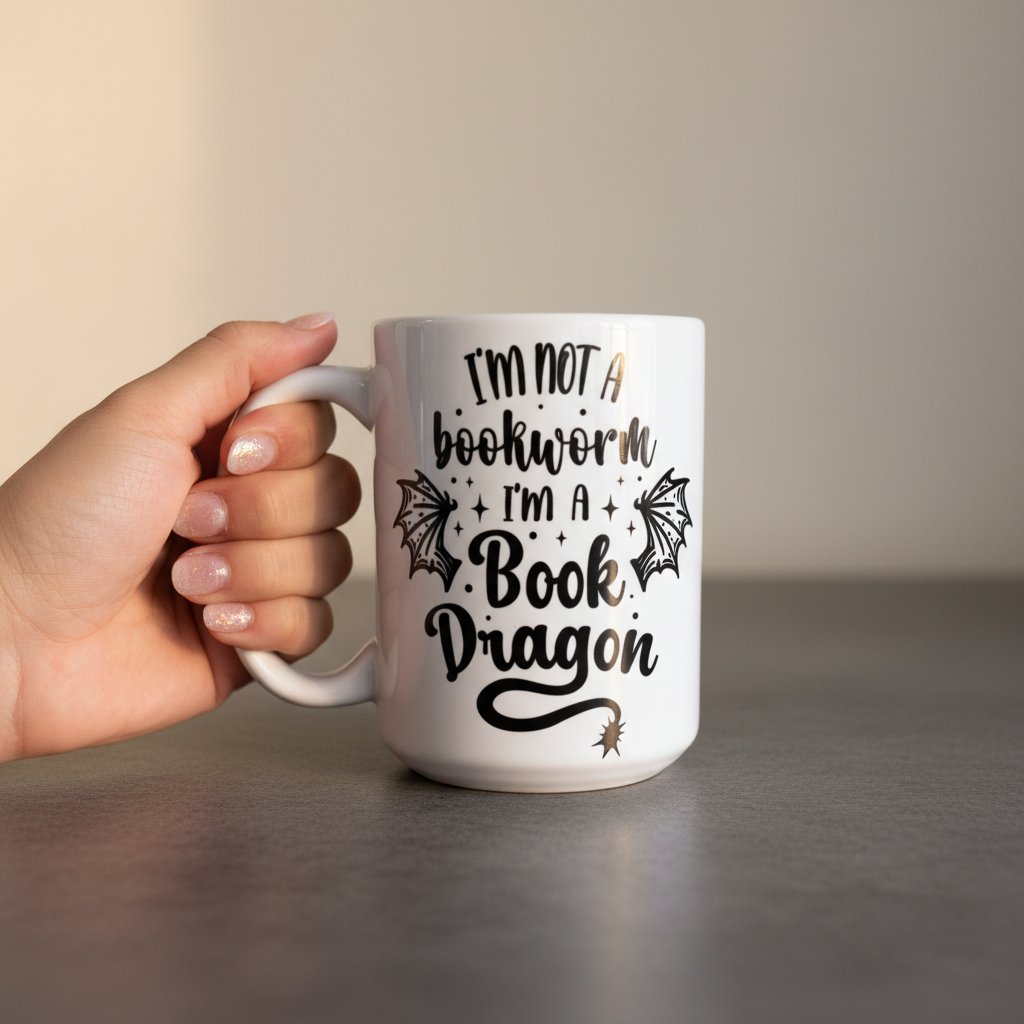 Stor Mugg Book Dragon