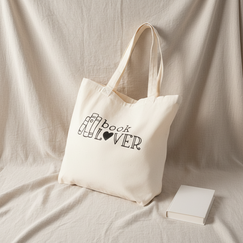 Tygpåse Book Lover – ny vinkel 3